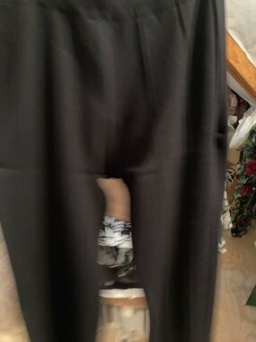 Black High-Waist Stretch Knit pants